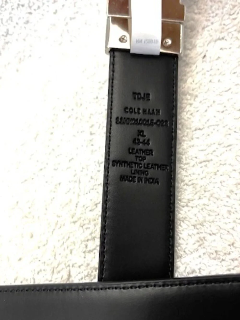 Cole Haan reversable tan/black leather belt NWT Size 1X